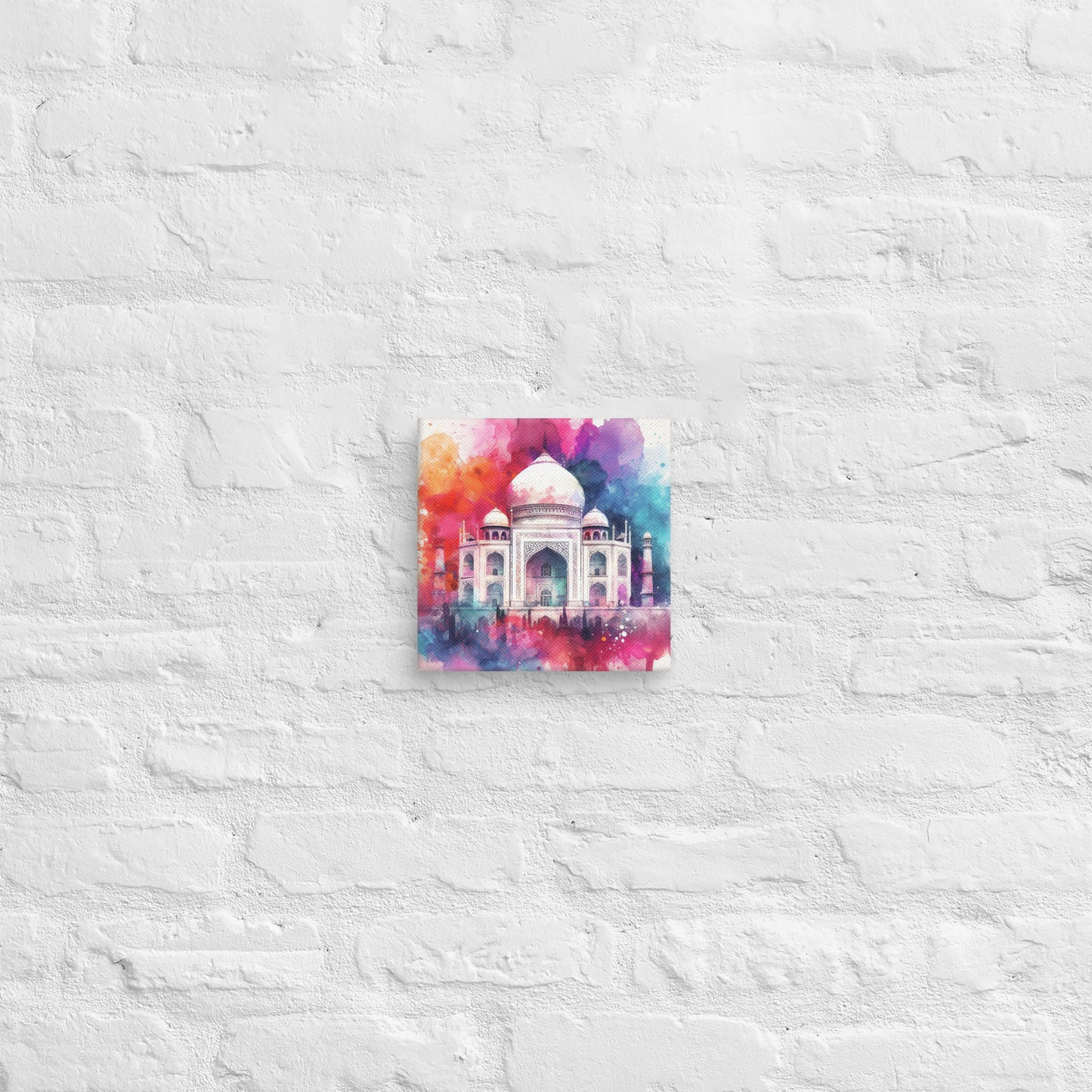 Landmarks in Bloom Canvas -Taj Mahal