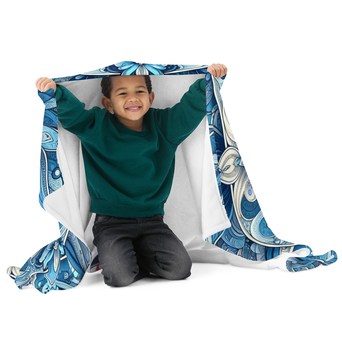 Whispering Wilderness Throw Blanket - Dolphin
