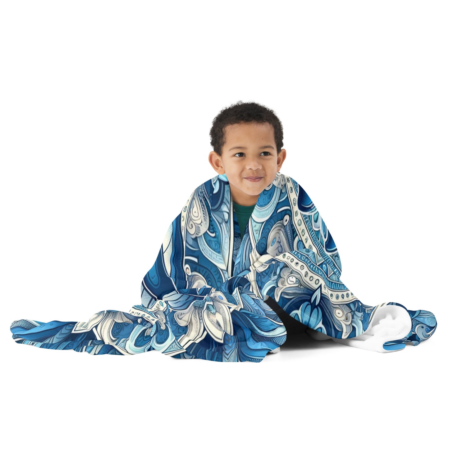 Whispering Wilderness Throw Blanket - Dolphin