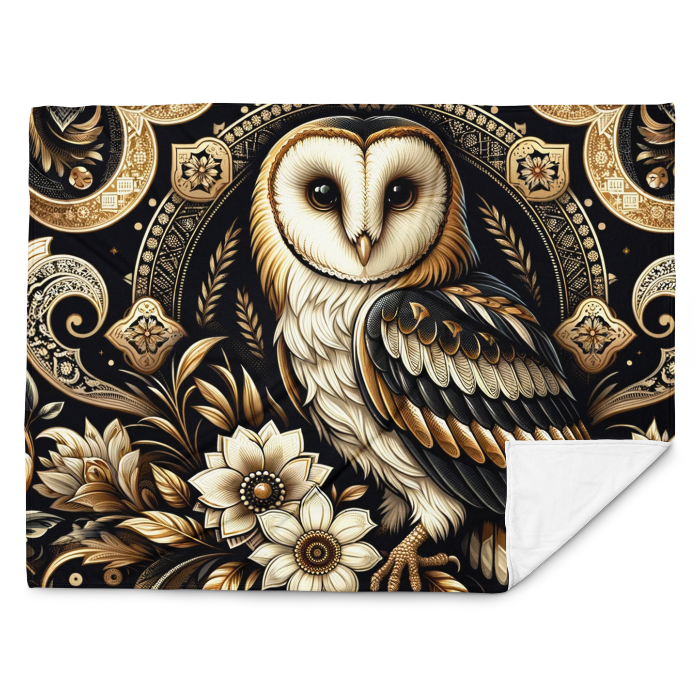 Whispering Wilderness Throw Blanket - Owl