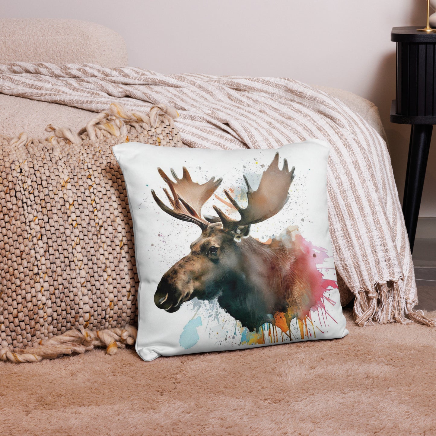 Wild ink Cushion - Moose