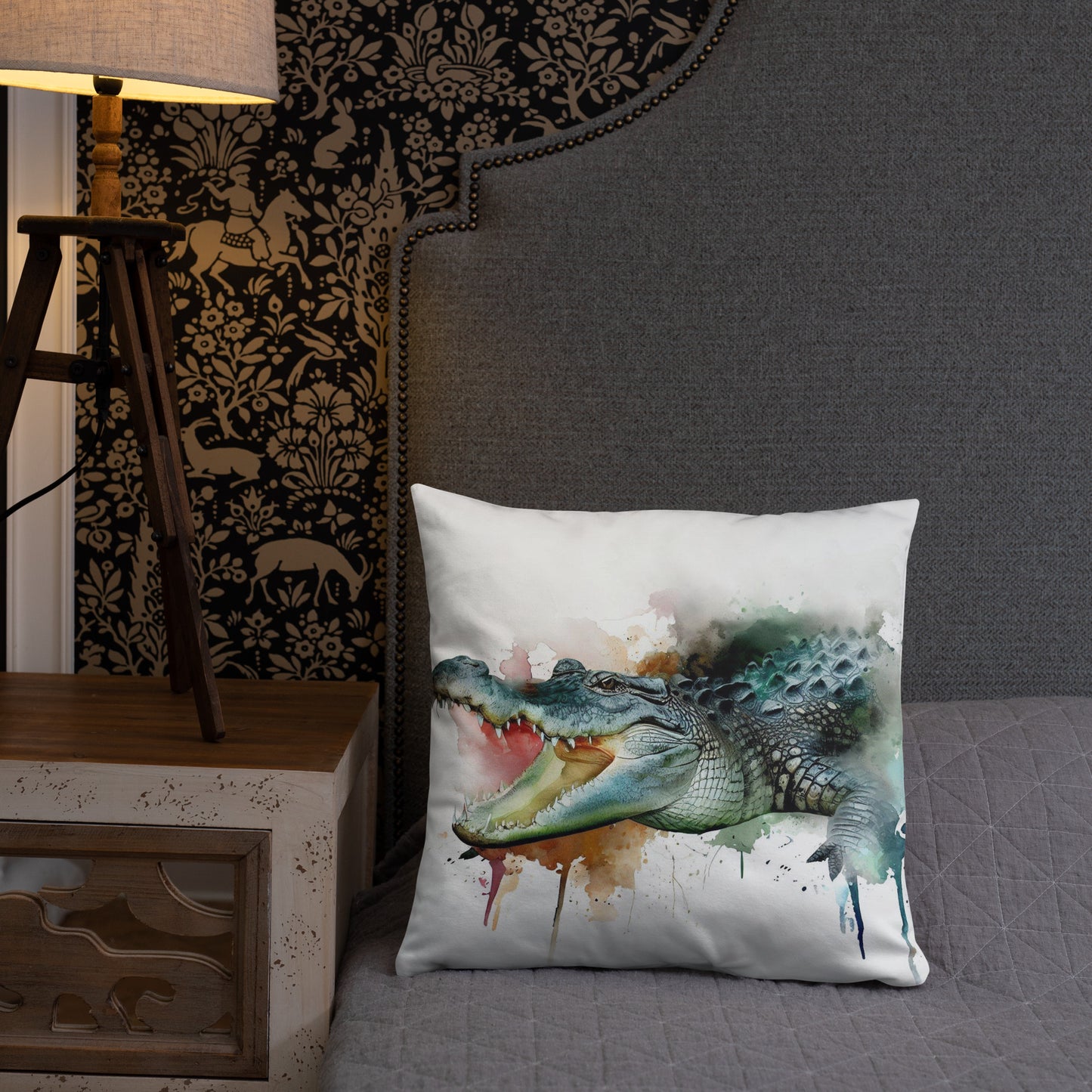 Wild Ink Cushion - Crocodile