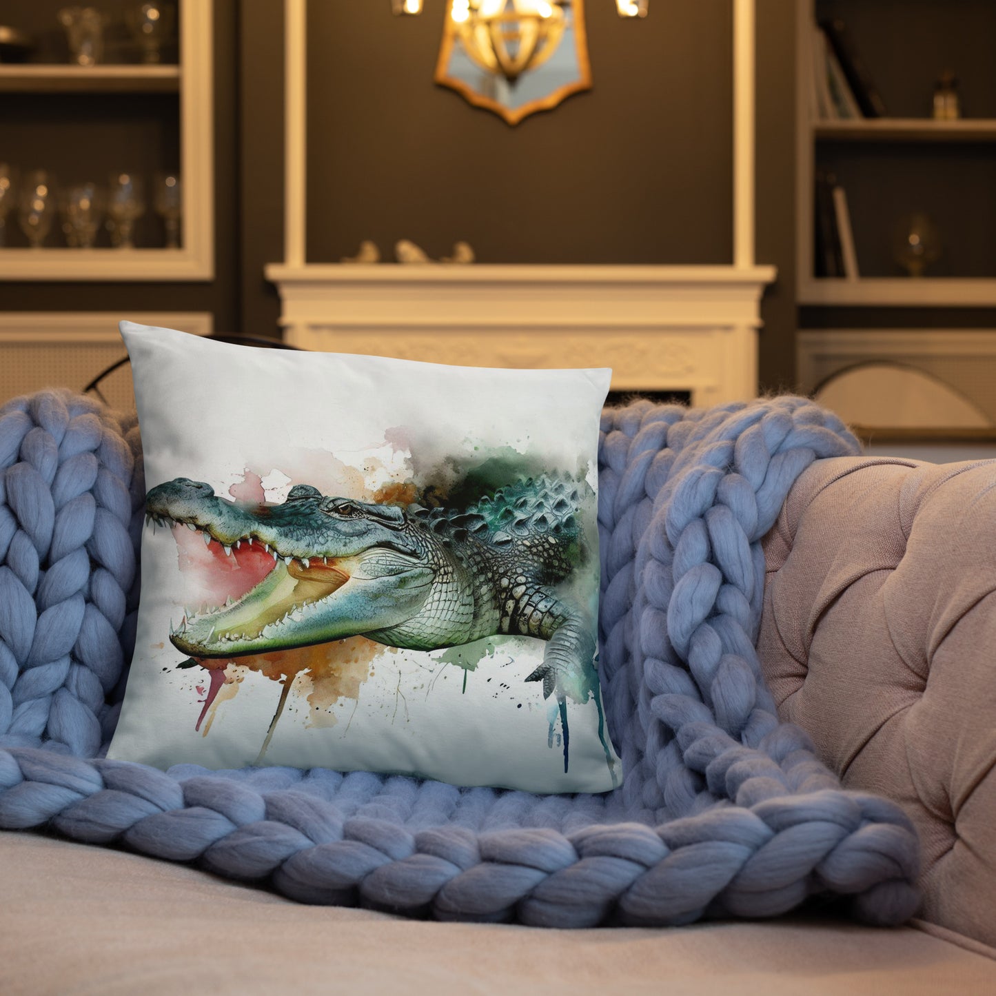 Wild Ink Cushion - Crocodile