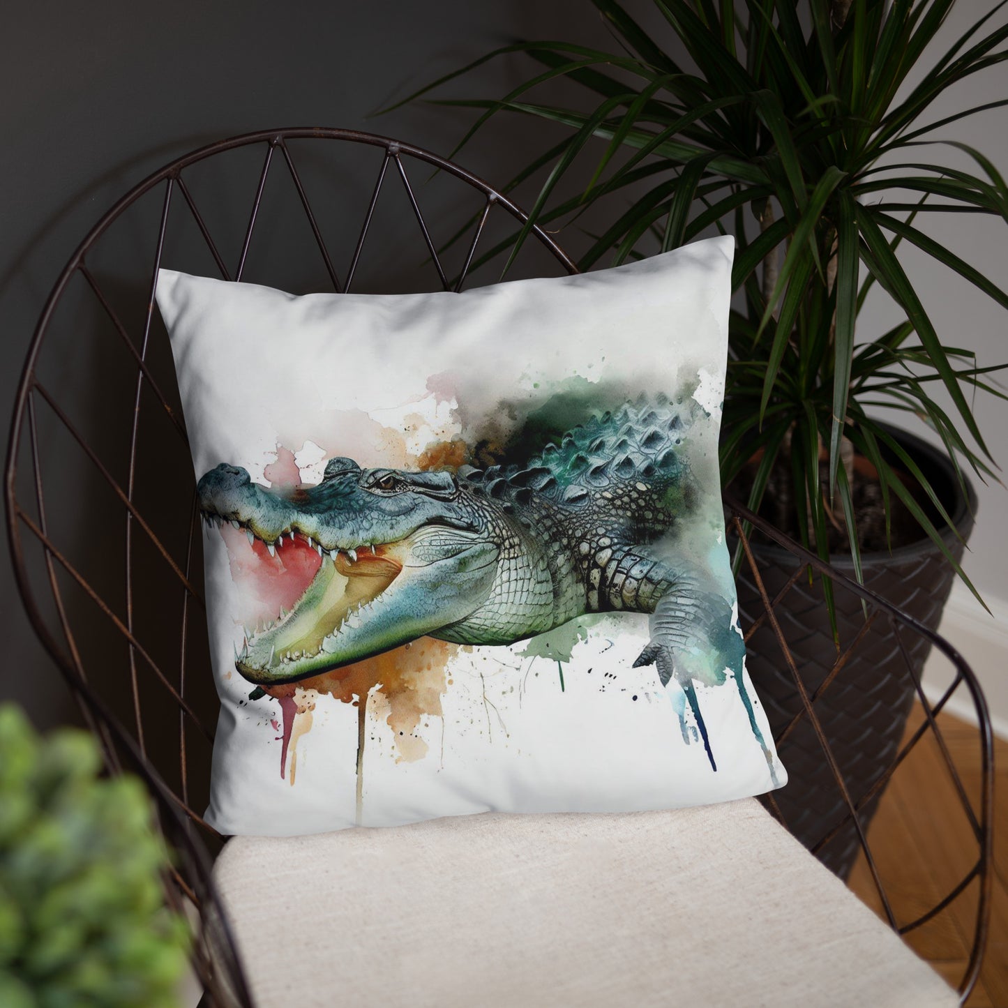 Wild Ink Cushion - Crocodile