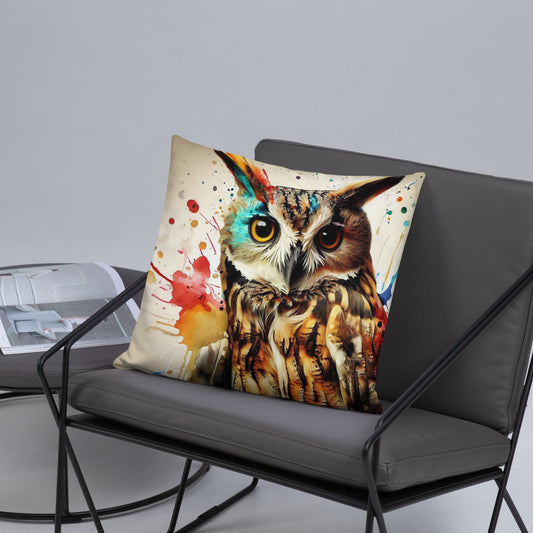 Wild Ink Cushion - Owl