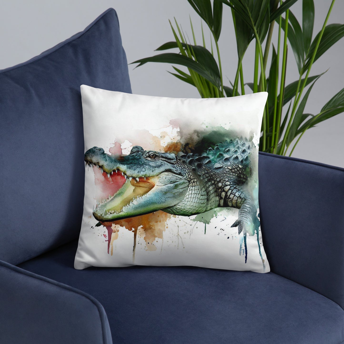 Wild Ink Cushion - Crocodile