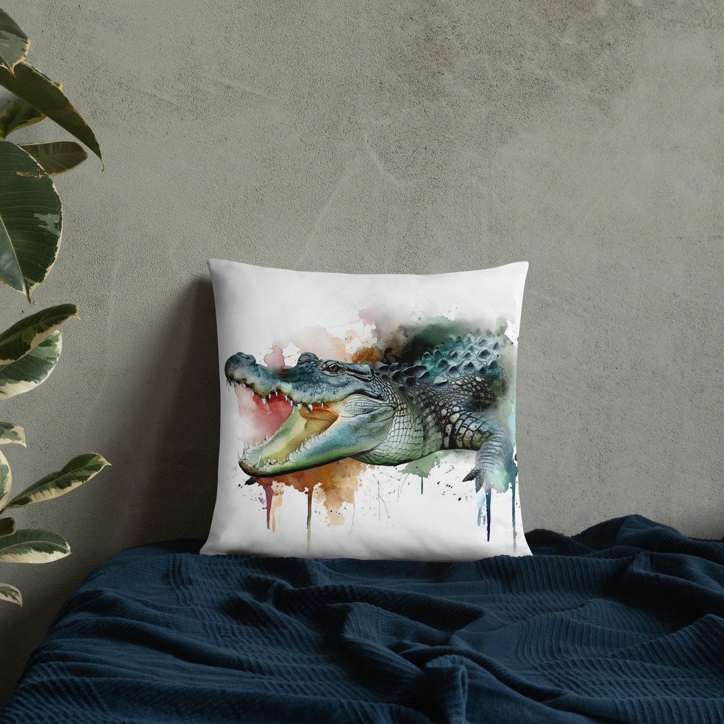 Wild Ink Cushion - Crocodile