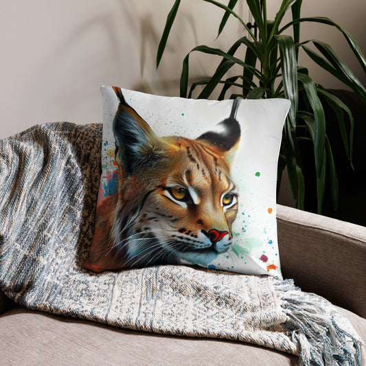 Wild Ink Cushion - Lynx