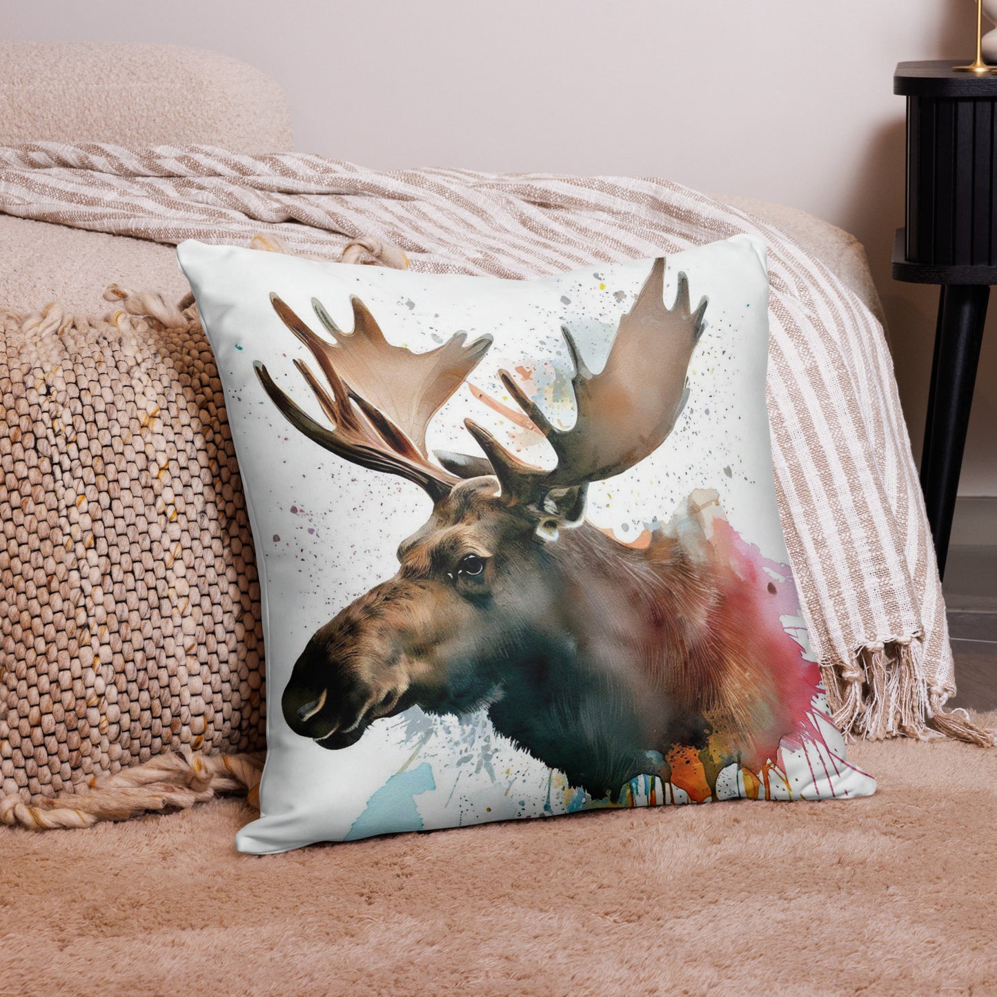 Wild ink Cushion - Moose