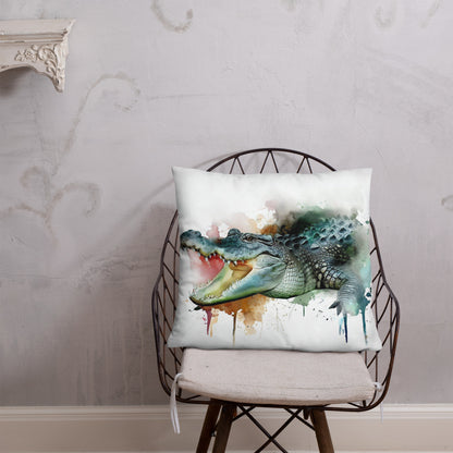 Wild Ink Cushion - Crocodile