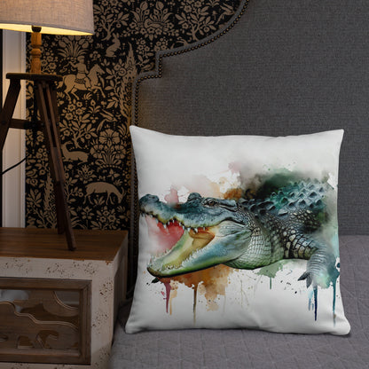 Wild Ink Cushion - Crocodile