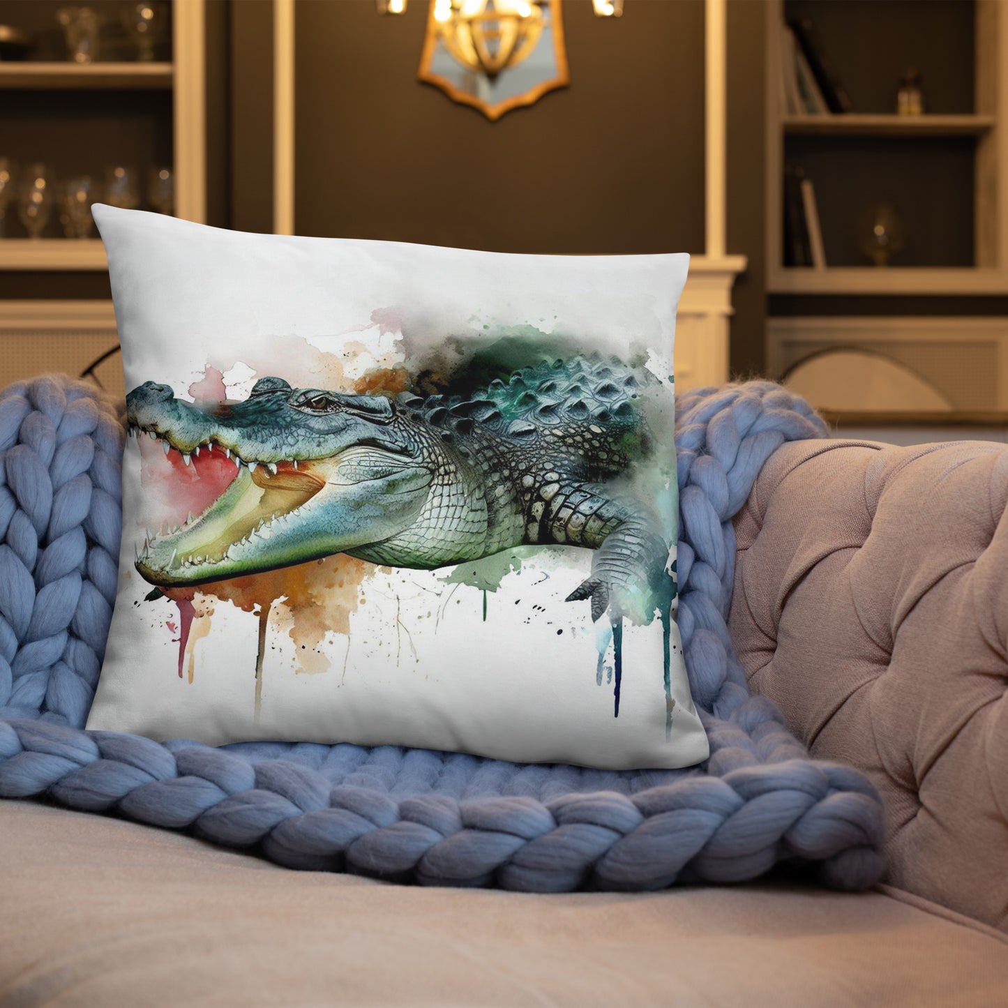 Wild Ink Cushion - Crocodile