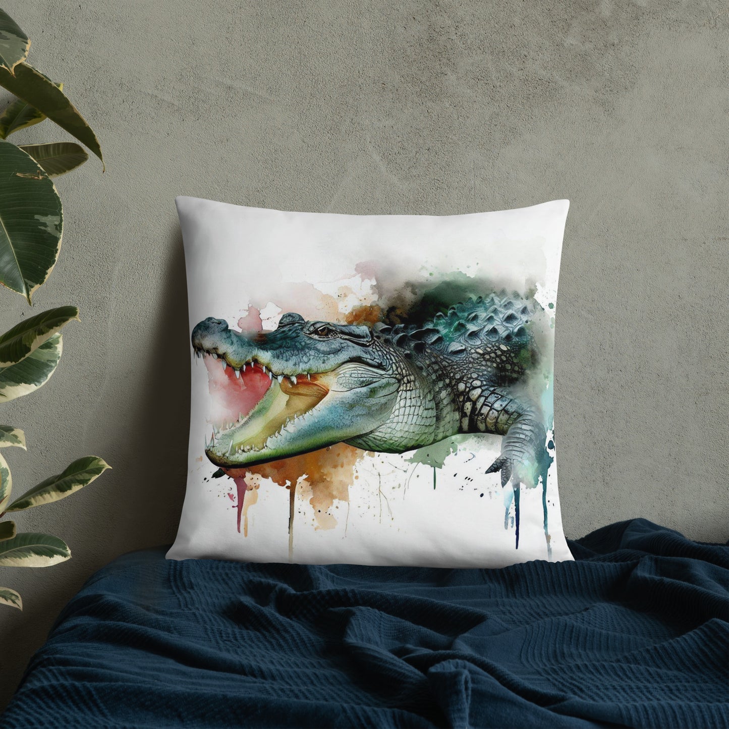 Wild Ink Cushion - Crocodile