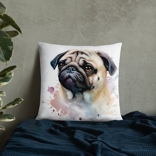 Wild Ink Cushion - Pug