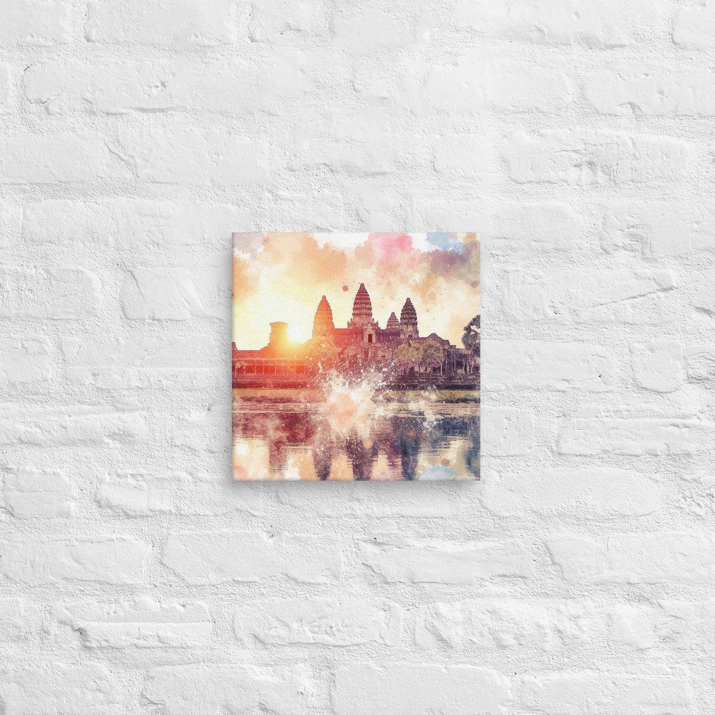 Landmarks in Bloom Canvas - Angkor Watt