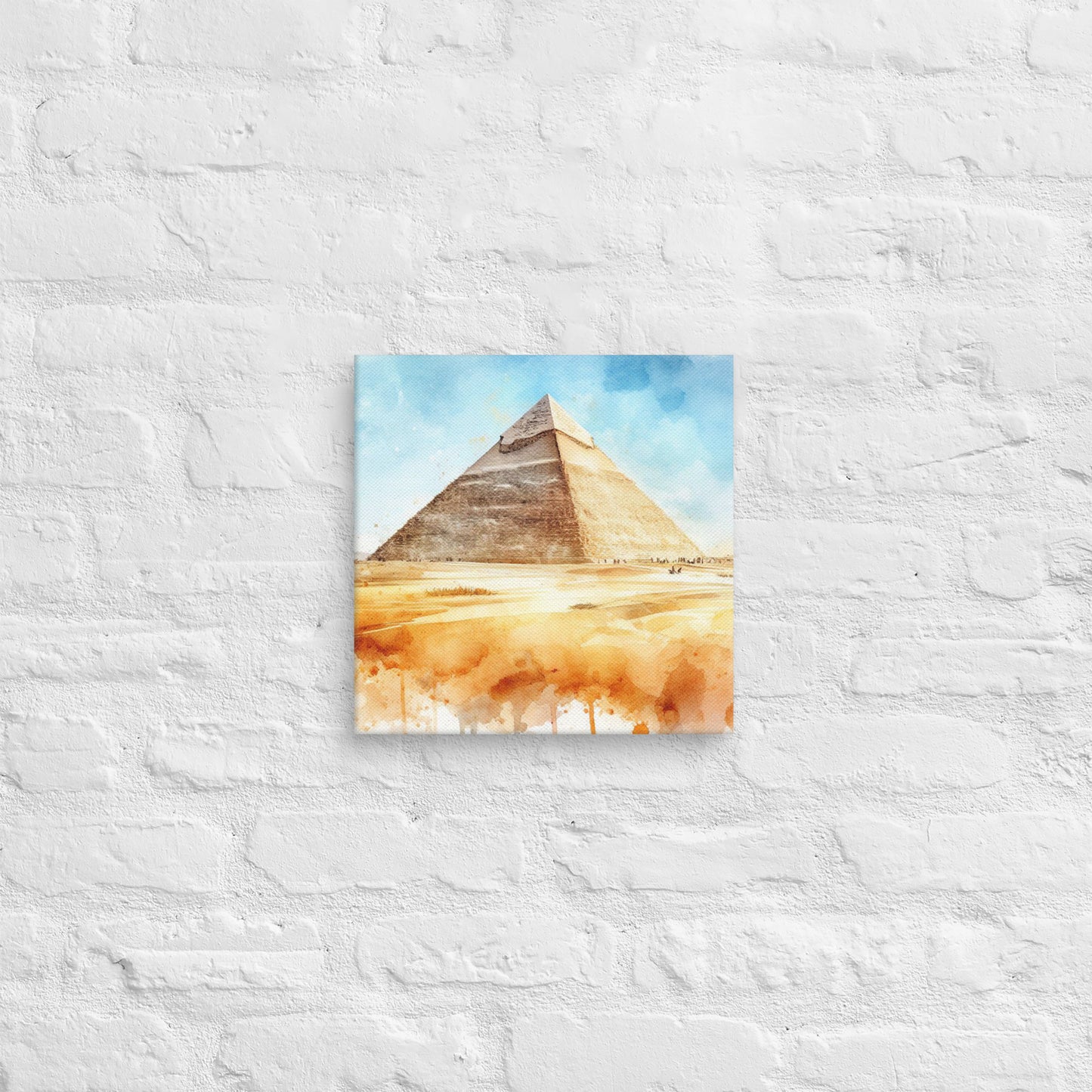 Landmarks in Bloom Canvas - Pyramids of Giza