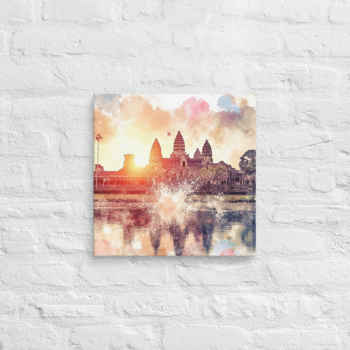 Landmarks in Bloom Canvas - Angkor Watt