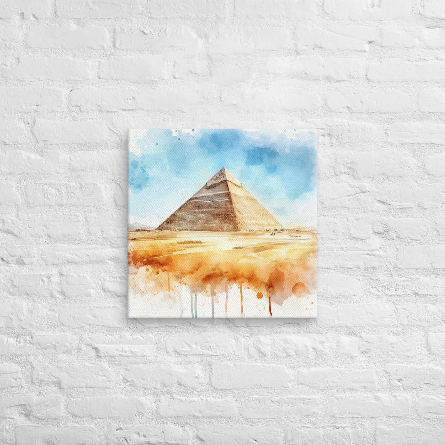 Landmarks in Bloom Canvas - Pyramids of Giza