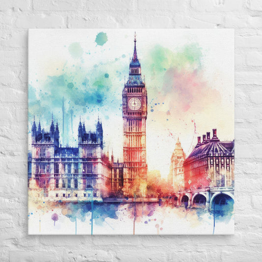 Landmarks in Bloom Canvas - Big Ben