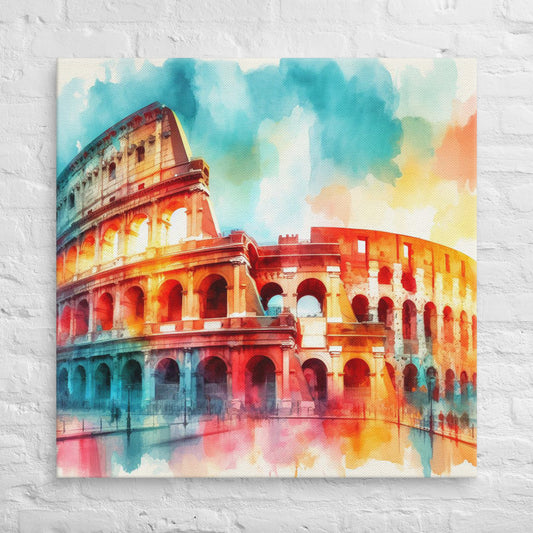 Landmarks in Bloom Canvas - Colloseum