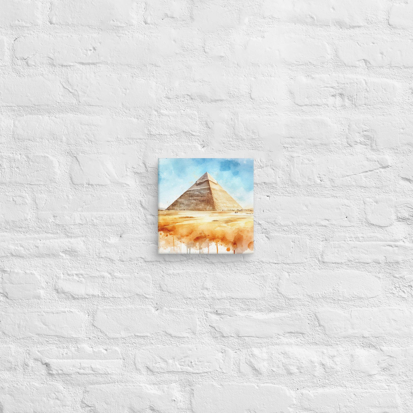 Landmarks in Bloom Canvas - Pyramids of Giza