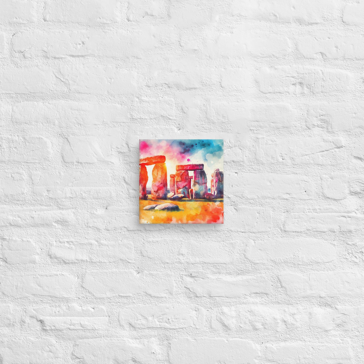 Landmarks in Bloom Canvas - Stone Henge