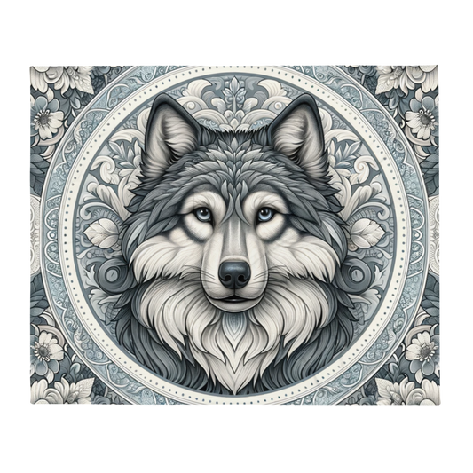 Whispering Wilderness Throw Blanket - Wolf