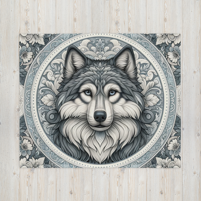 Whispering Wilderness Throw Blanket - Wolf