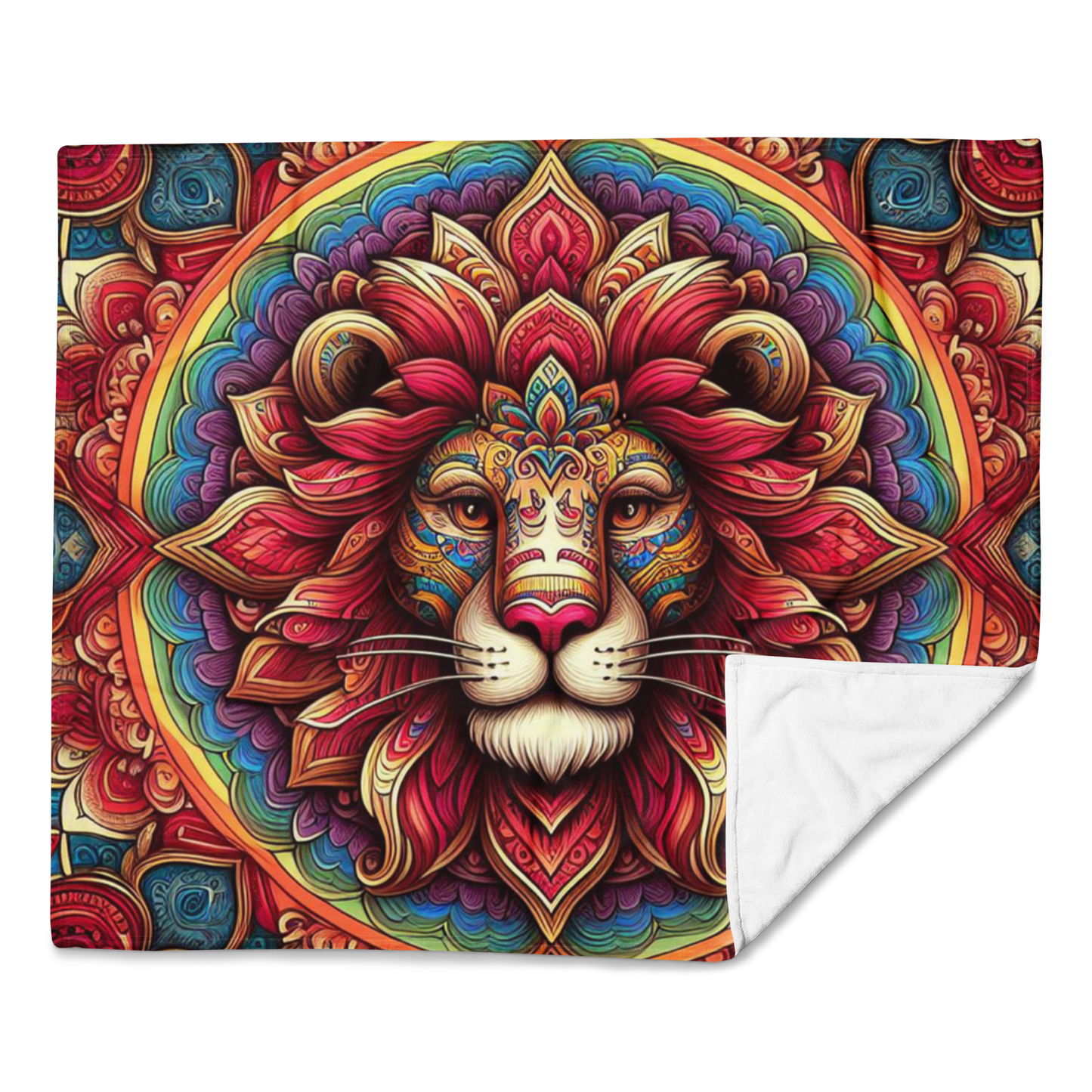 Whispering Wilderness Throw Blanket - Lion