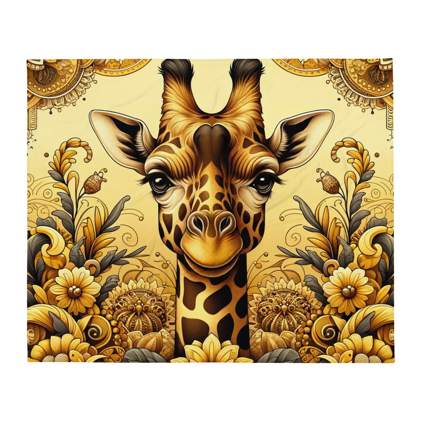 Whispering Wilderness Throw Blanket - Giraffe