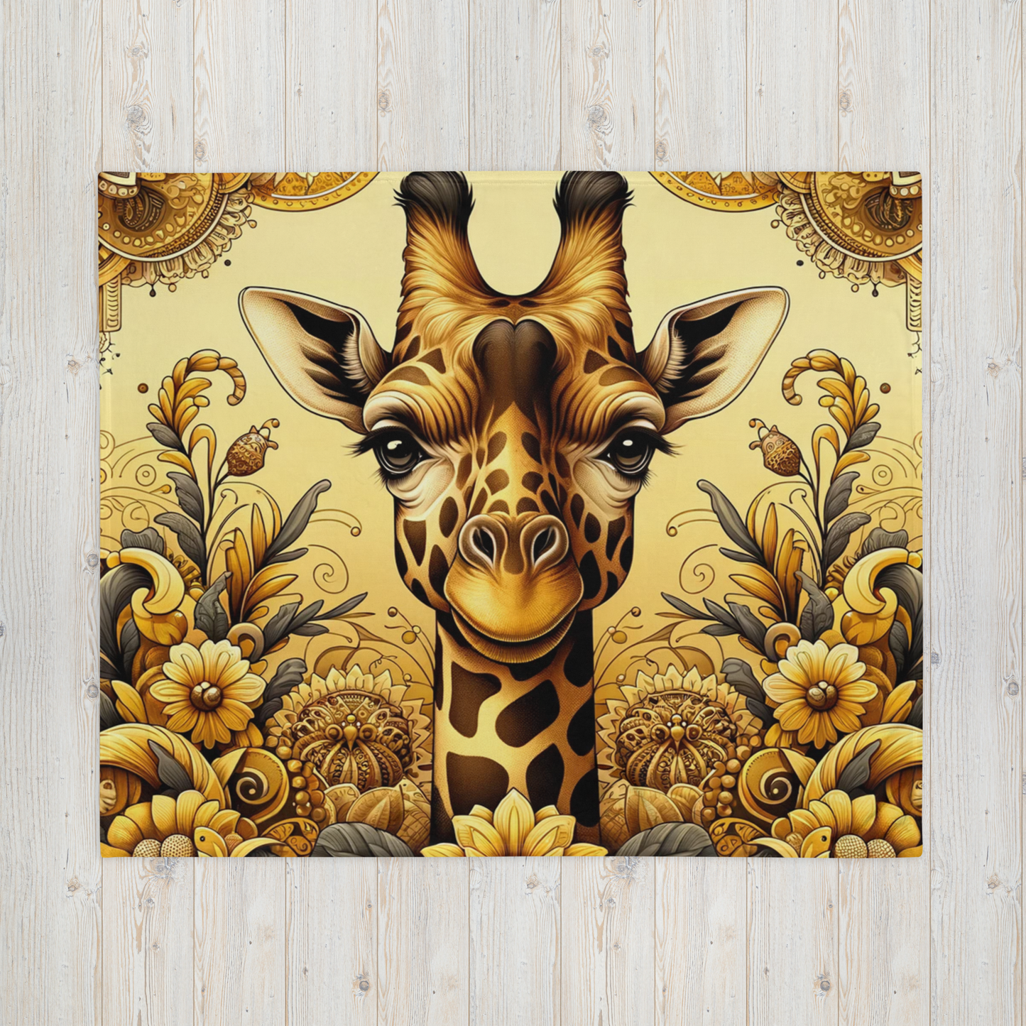 Whispering Wilderness Throw Blanket - Giraffe