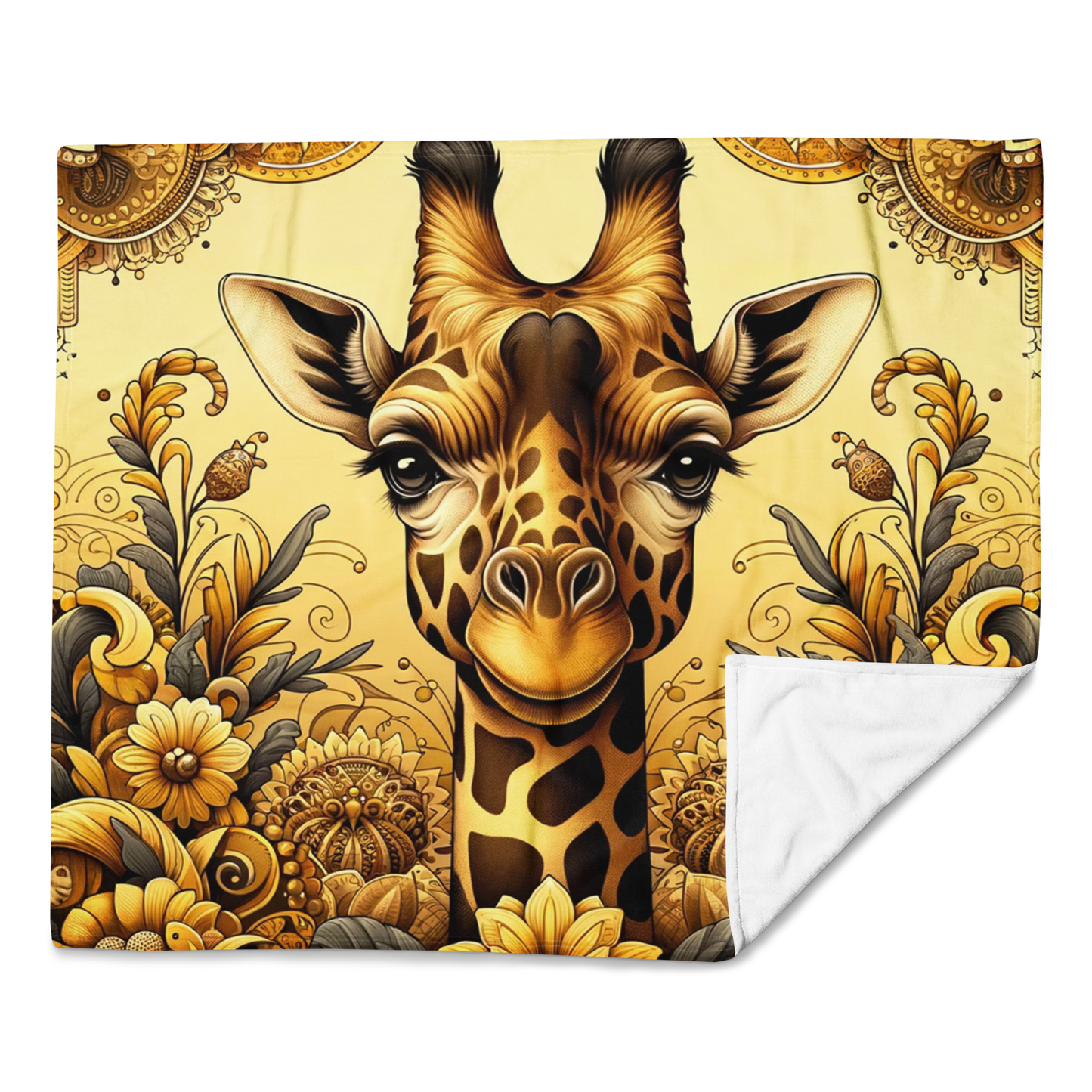 Whispering Wilderness Throw Blanket - Giraffe