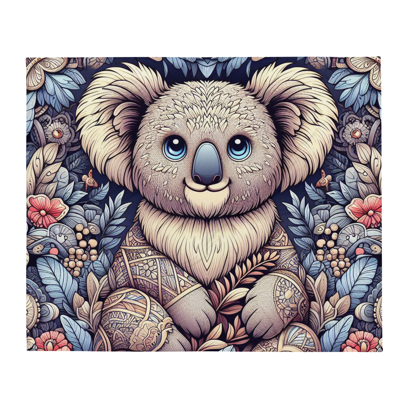 Whispering Wilderness Throw Blanket - Koala