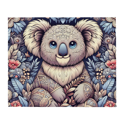 Whispering Wilderness Throw Blanket - Koala