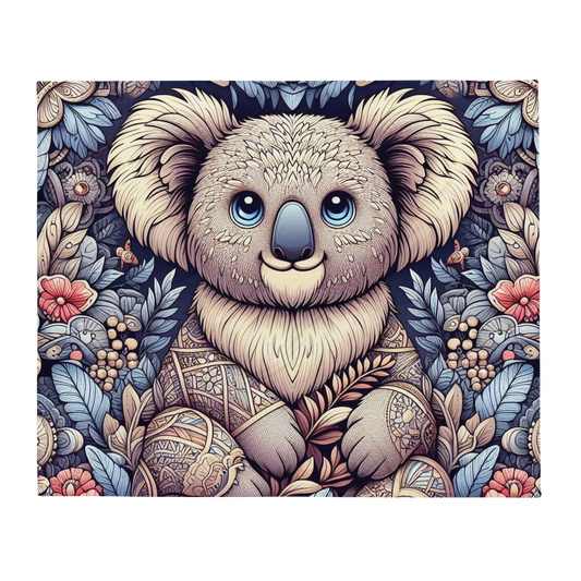 Whispering Wilderness Throw Blanket - Koala