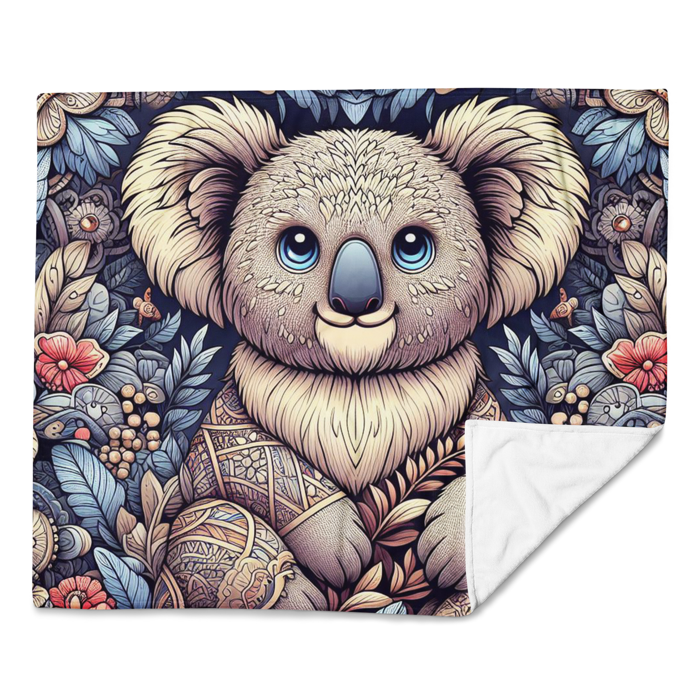 Whispering Wilderness Throw Blanket - Koala
