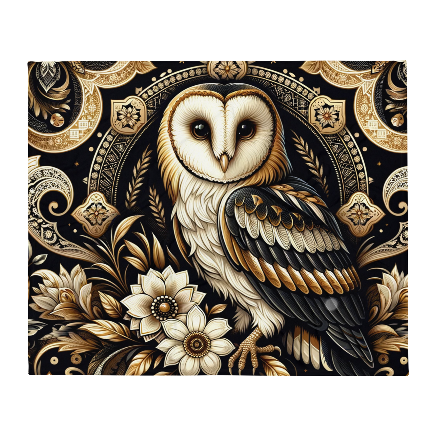 Whispering Wilderness Throw Blanket - Owl