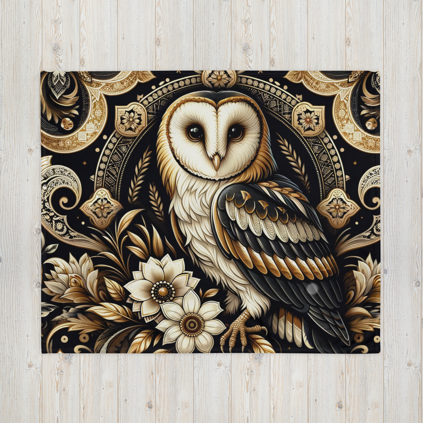 Whispering Wilderness Throw Blanket - Owl