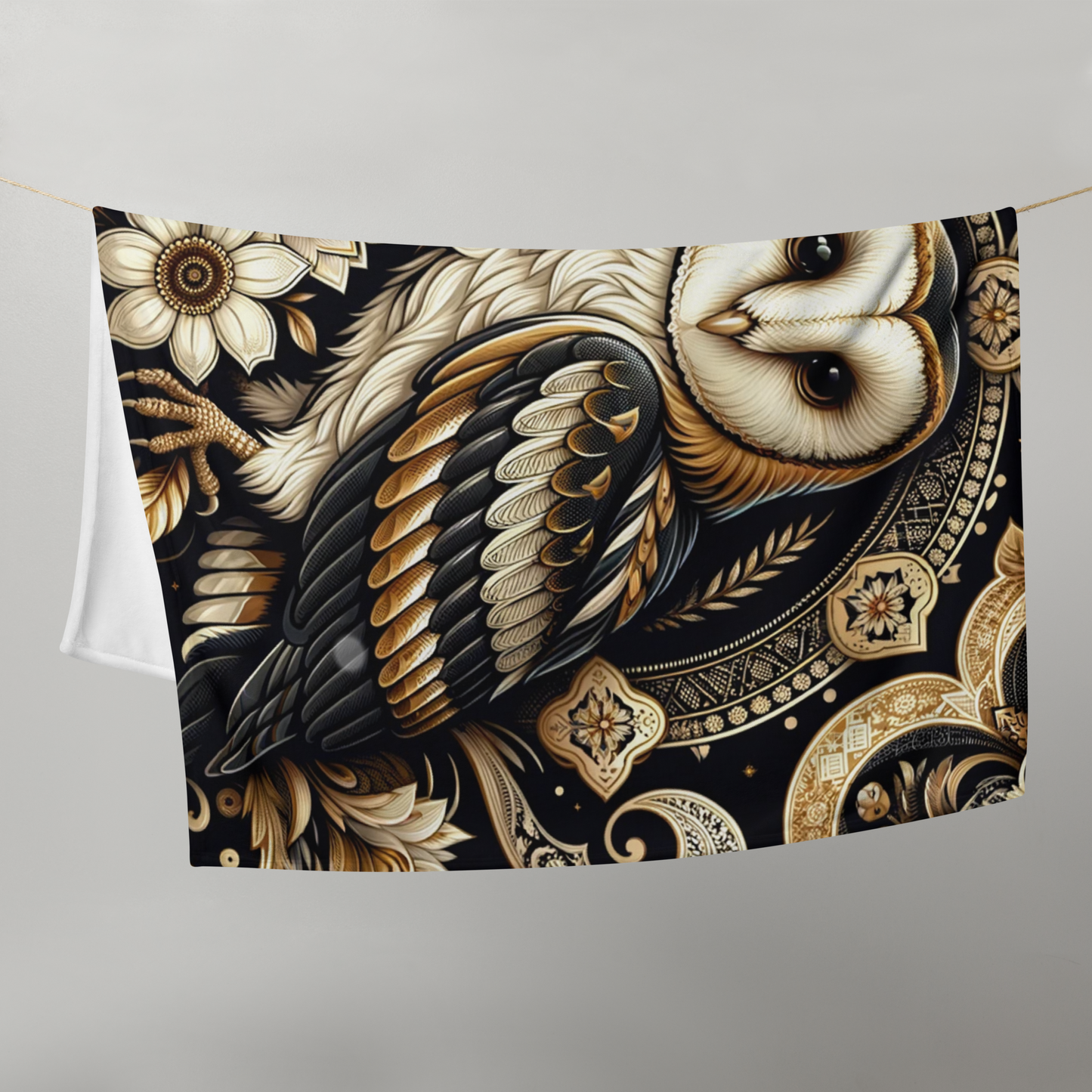 Whispering Wilderness Throw Blanket - Owl