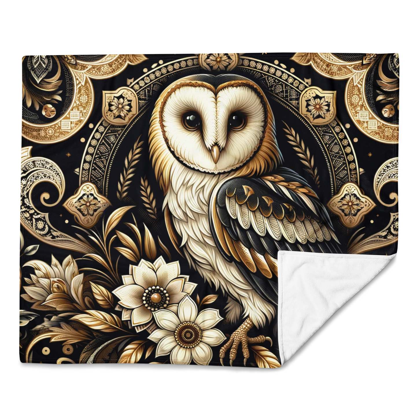 Whispering Wilderness Throw Blanket - Owl