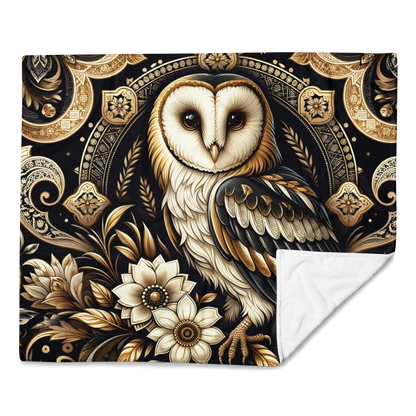 Whispering Wilderness Throw Blanket - Owl