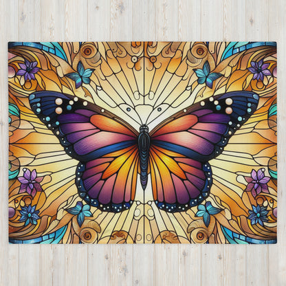 Prismatic Beasts Throw Blanket - Butterfly