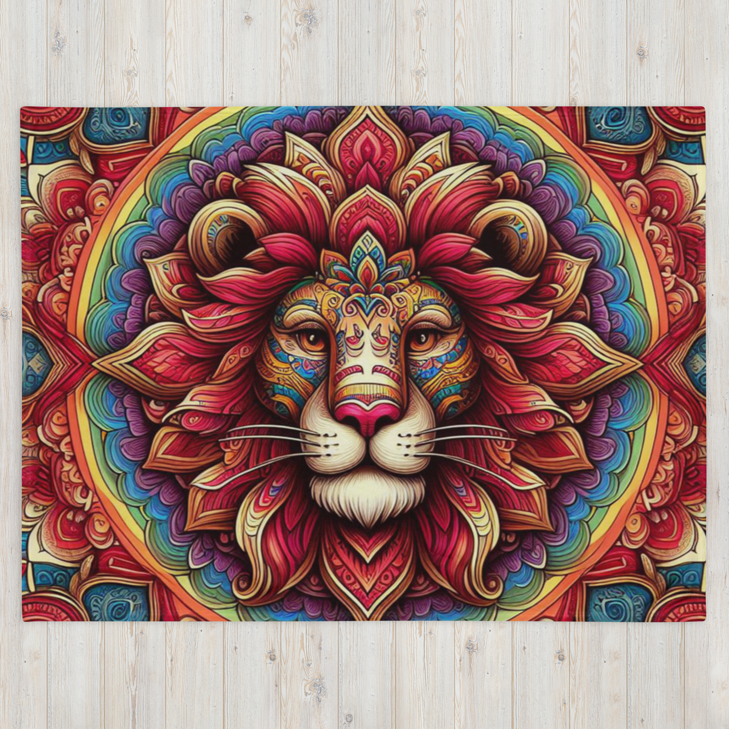 Whispering Wilderness Throw Blanket - Lion