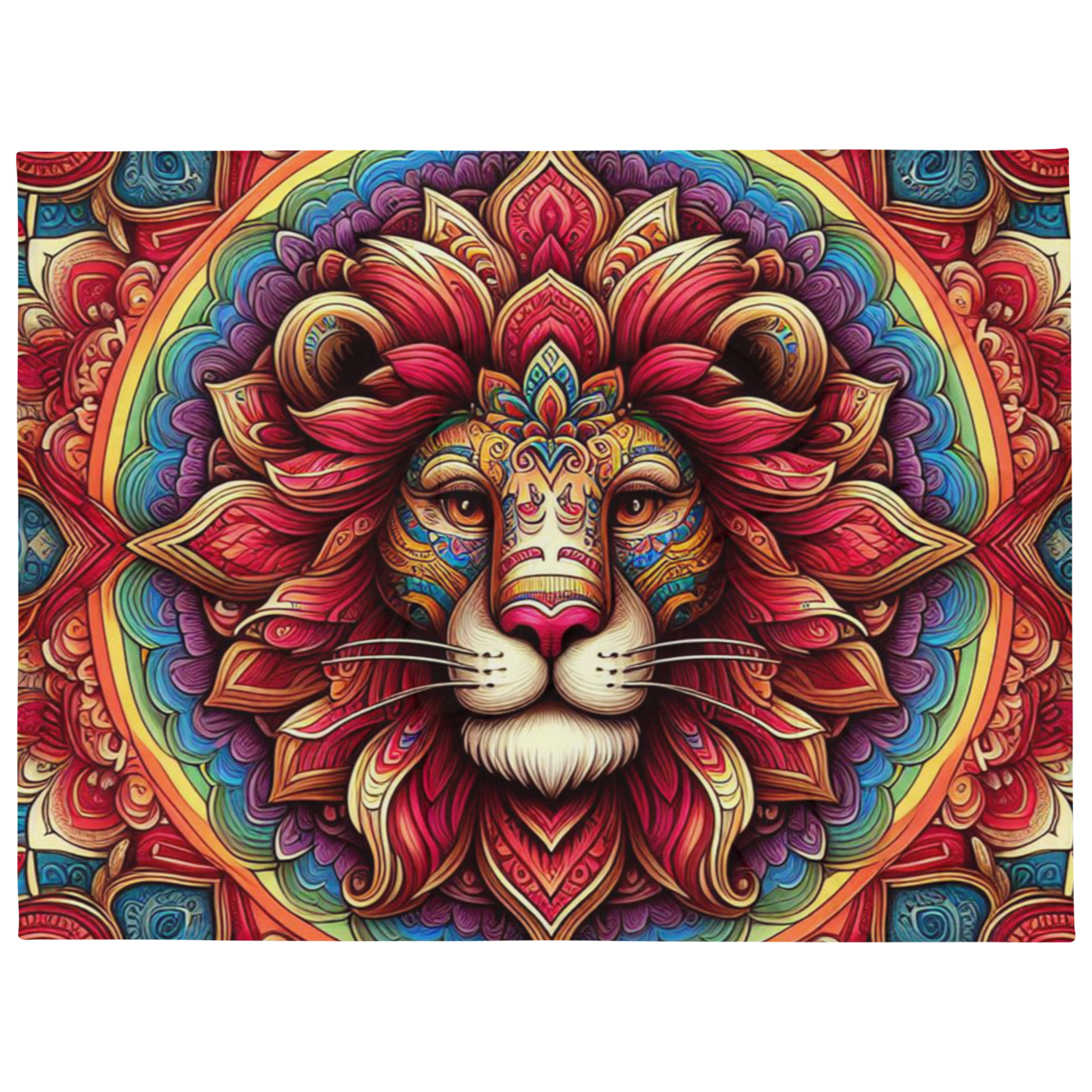 Whispering Wilderness Throw Blanket - Lion