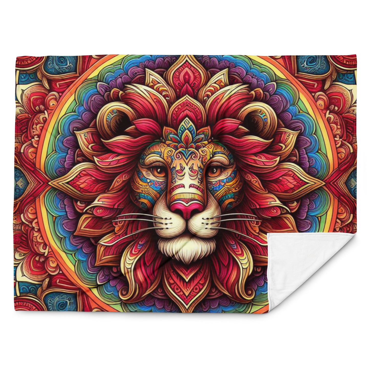 Whispering Wilderness Throw Blanket - Lion