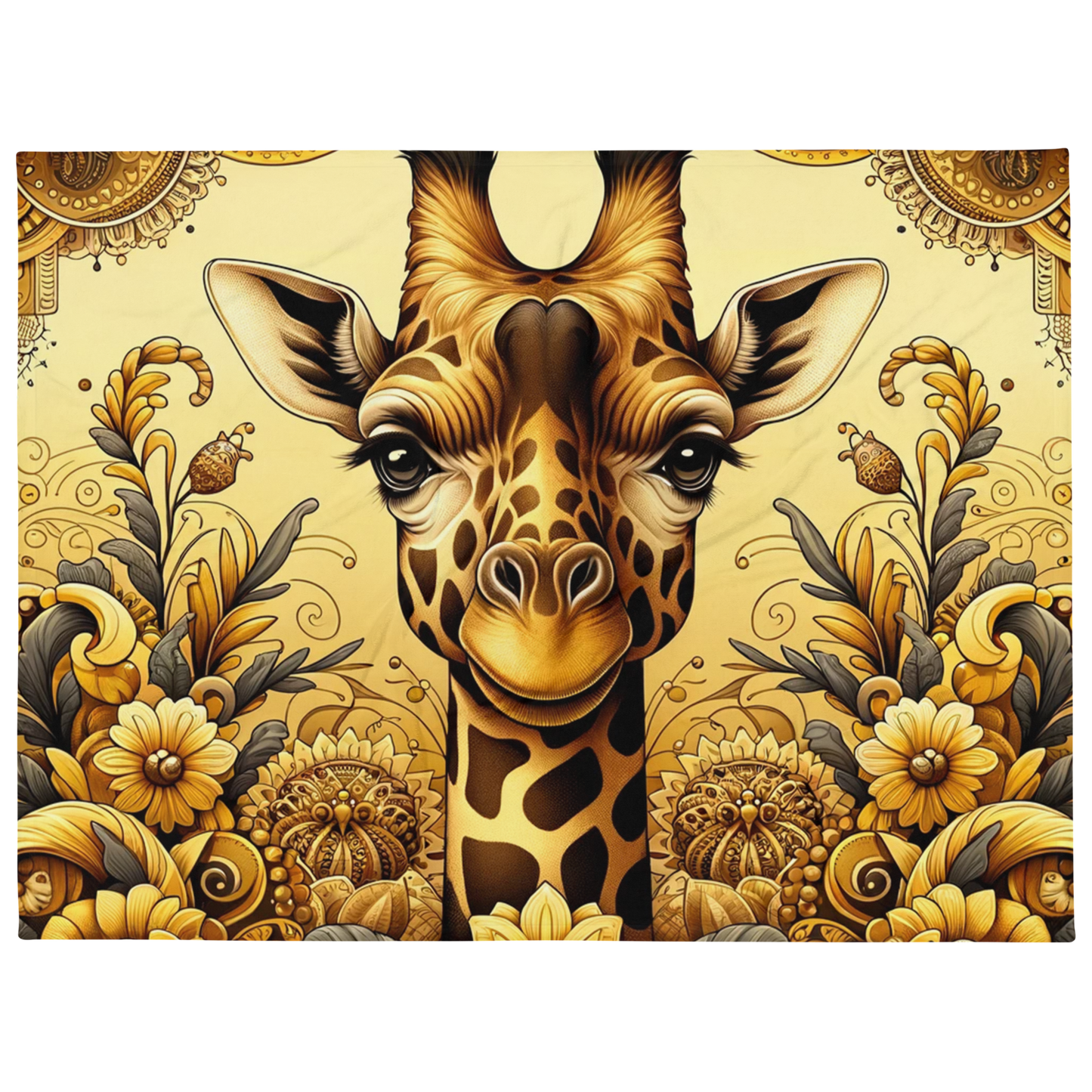 Whispering Wilderness Throw Blanket - Giraffe