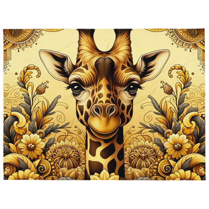 Whispering Wilderness Throw Blanket - Giraffe