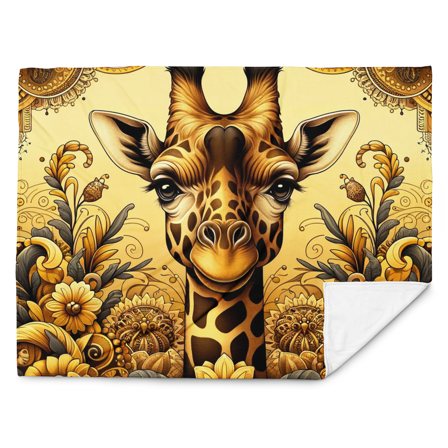 Whispering Wilderness Throw Blanket - Giraffe