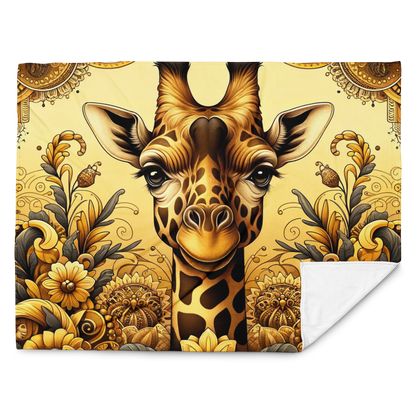 Whispering Wilderness Throw Blanket - Giraffe