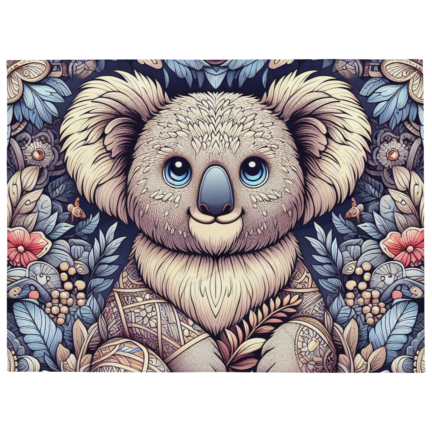 Whispering Wilderness Throw Blanket - Koala